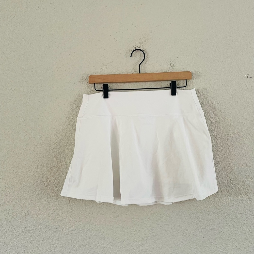 J.Crew White Active Mini Skirt w/ Shorts